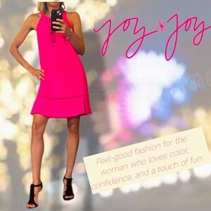 JOY JOY Fuchsia Sleeveless Mini Dress